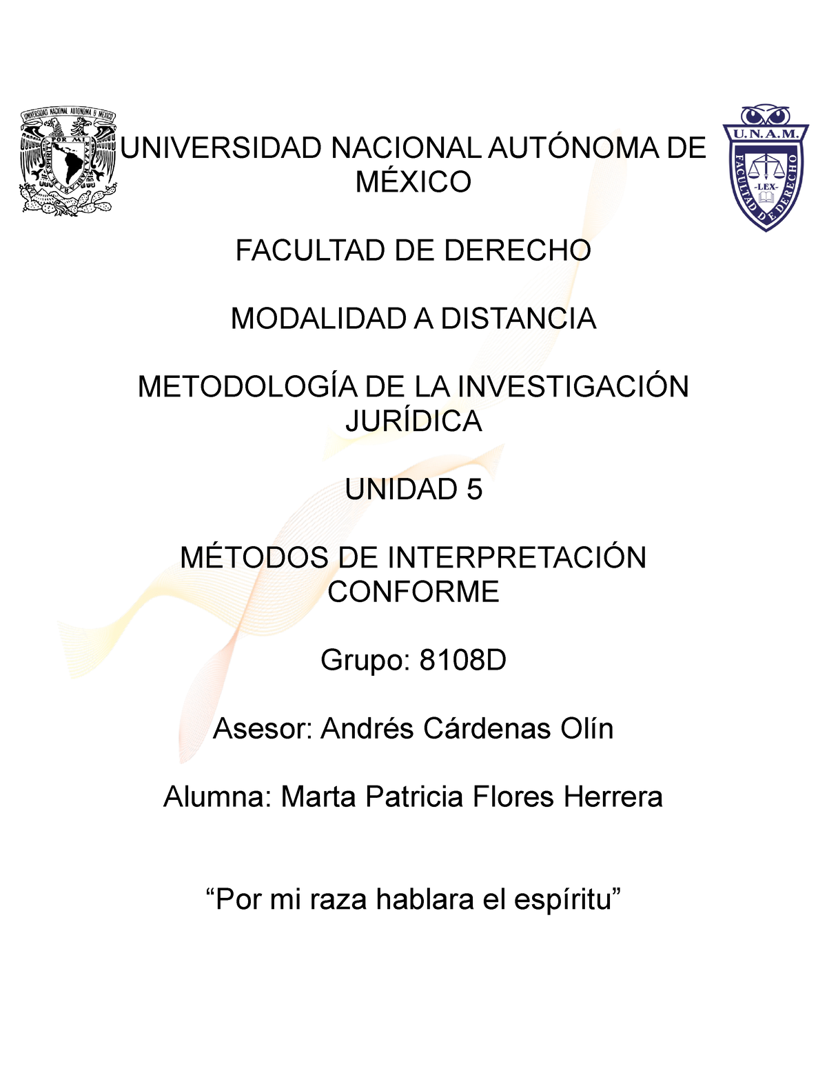 Floresm A2U5 MET INV JUR - Metodología De La Investigación Jurídica ...