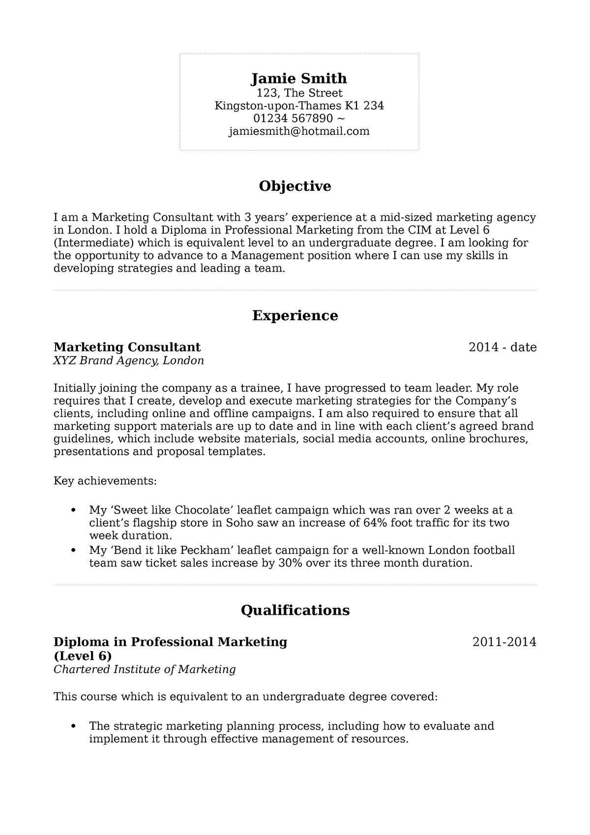 basic-cv-template-2017-aaa-jamie-smith-123-the-street-kingston