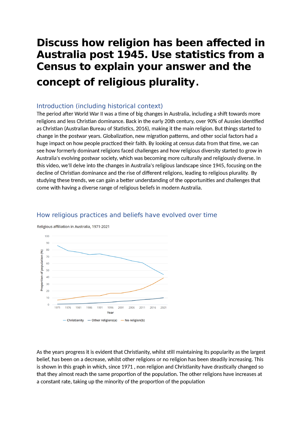 sor 1 christianity essay