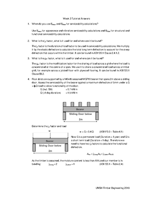 Quiz 1 Timber - Quiz question for first 3 week - CVEN4309 - UNSW Sydney ...