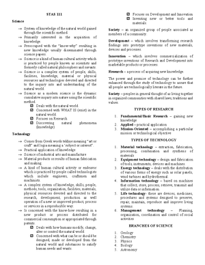 Science, Teachnology, AND Society Finals - SCIENCE, TECHNOLOGY AND ...