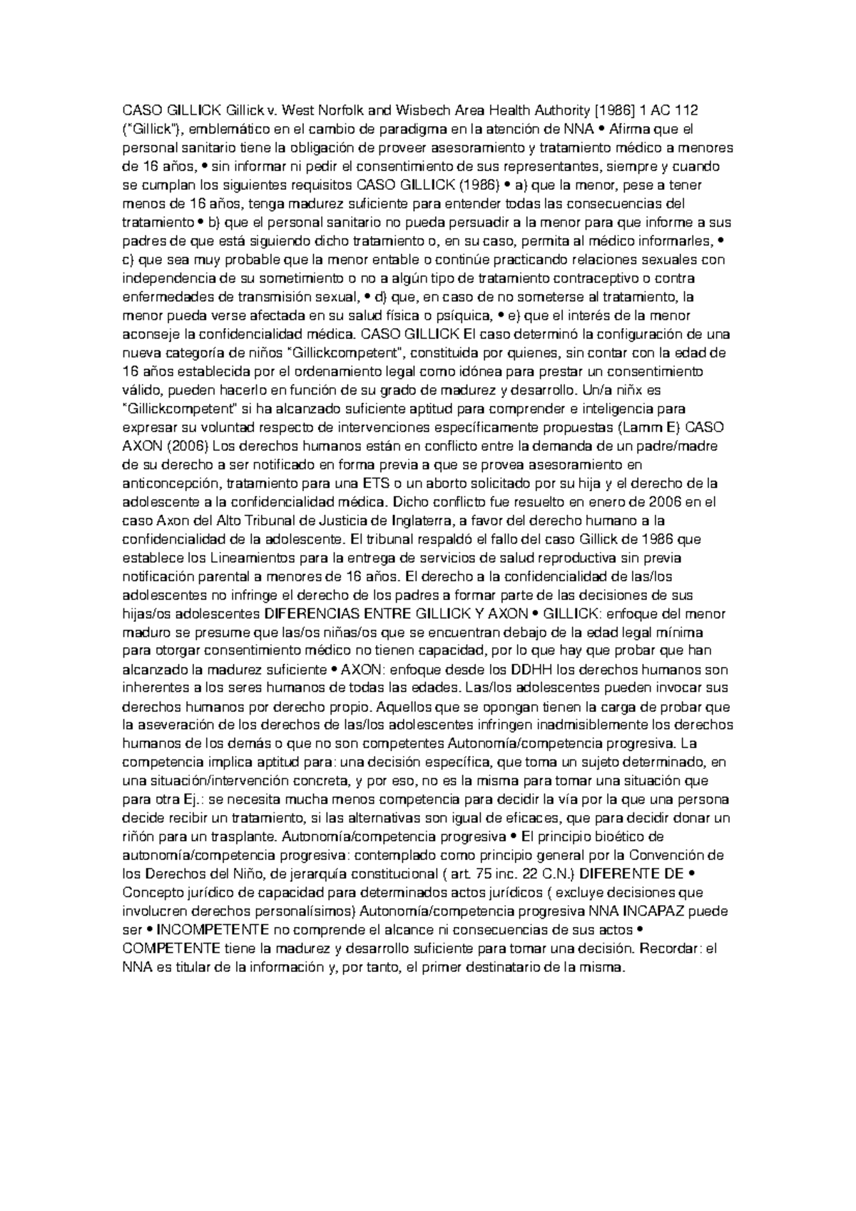 CASO Gillick Gillick v libro CASO GILLICK Gillick v. West Norfolk and Wisbech Area Health