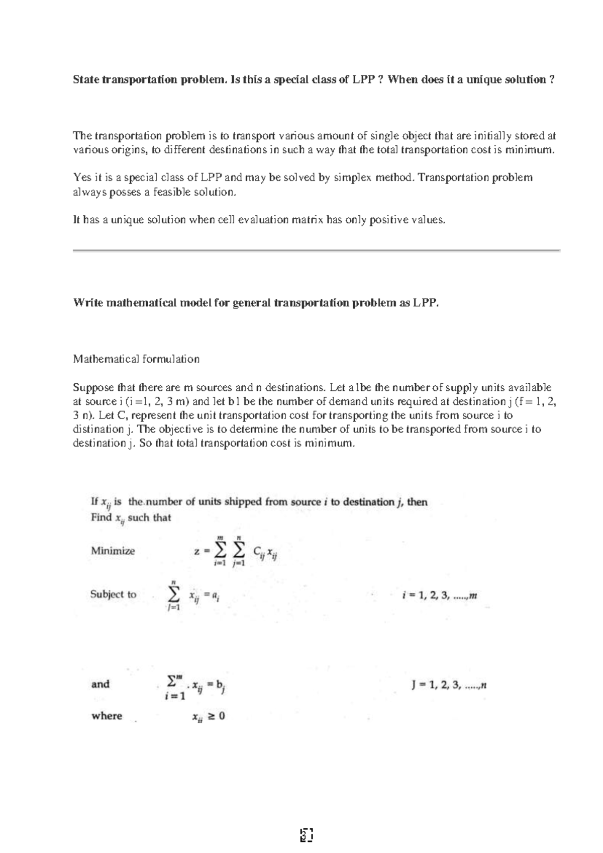 assignment problem is a special case of transportation problem