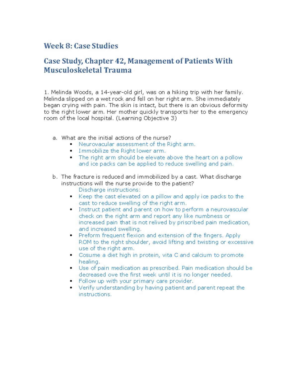 case study of trauma patient