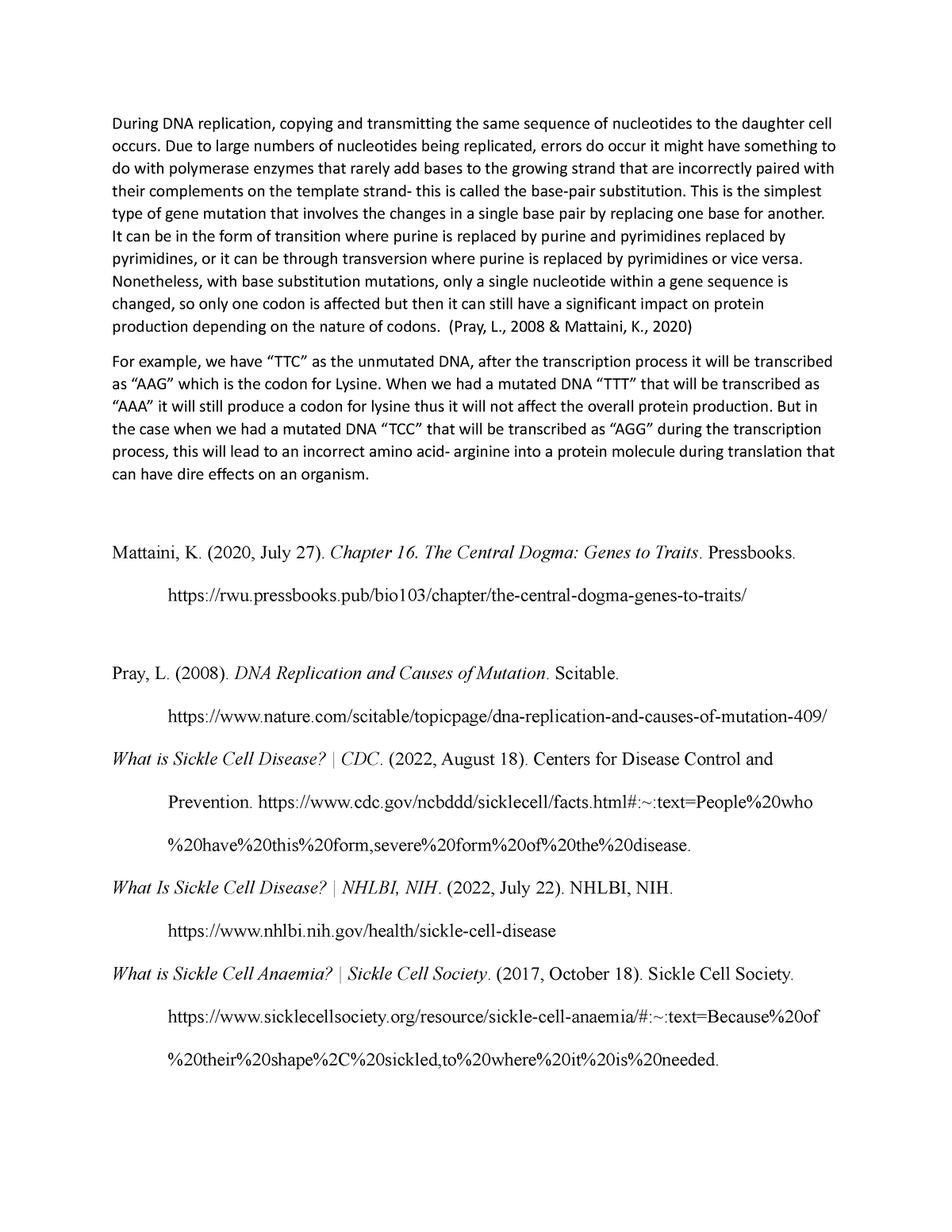 Draft act 7 - Cell Division - During DNA replication, copying and ...