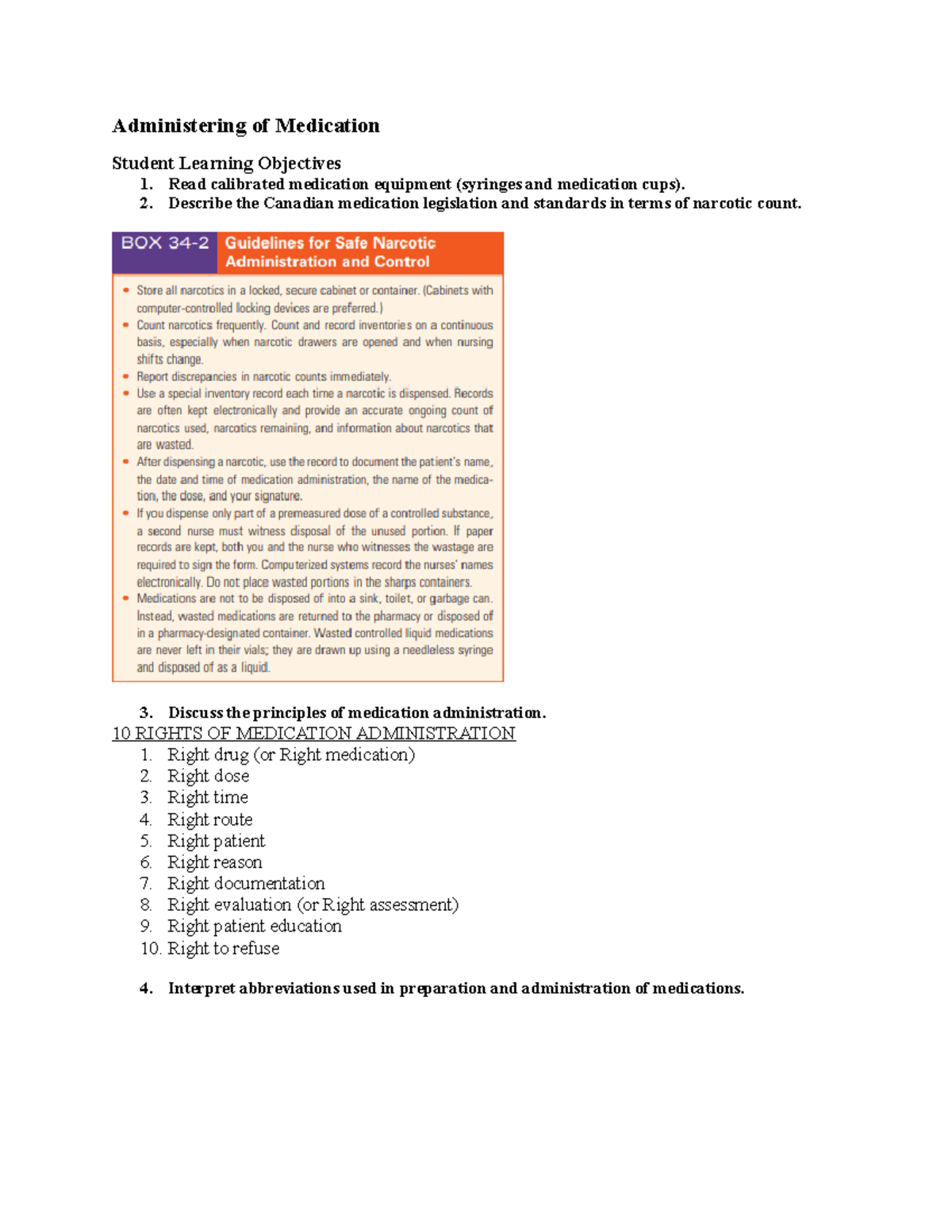 Administering of Medication Administering of Medication Student