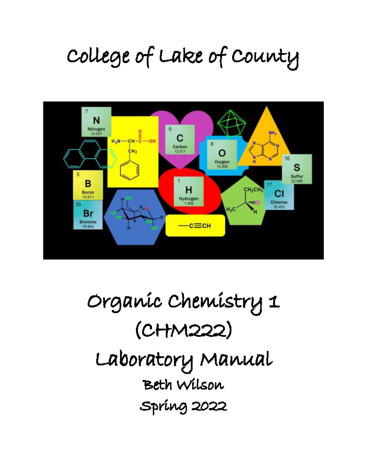 Organic Chemistry I Laboratory Manual by Wilson - College of Lake of ...