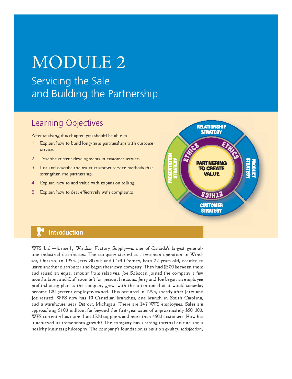 Module 2 Servicing And Building The Partnership - MODULE 2 Servicing ...