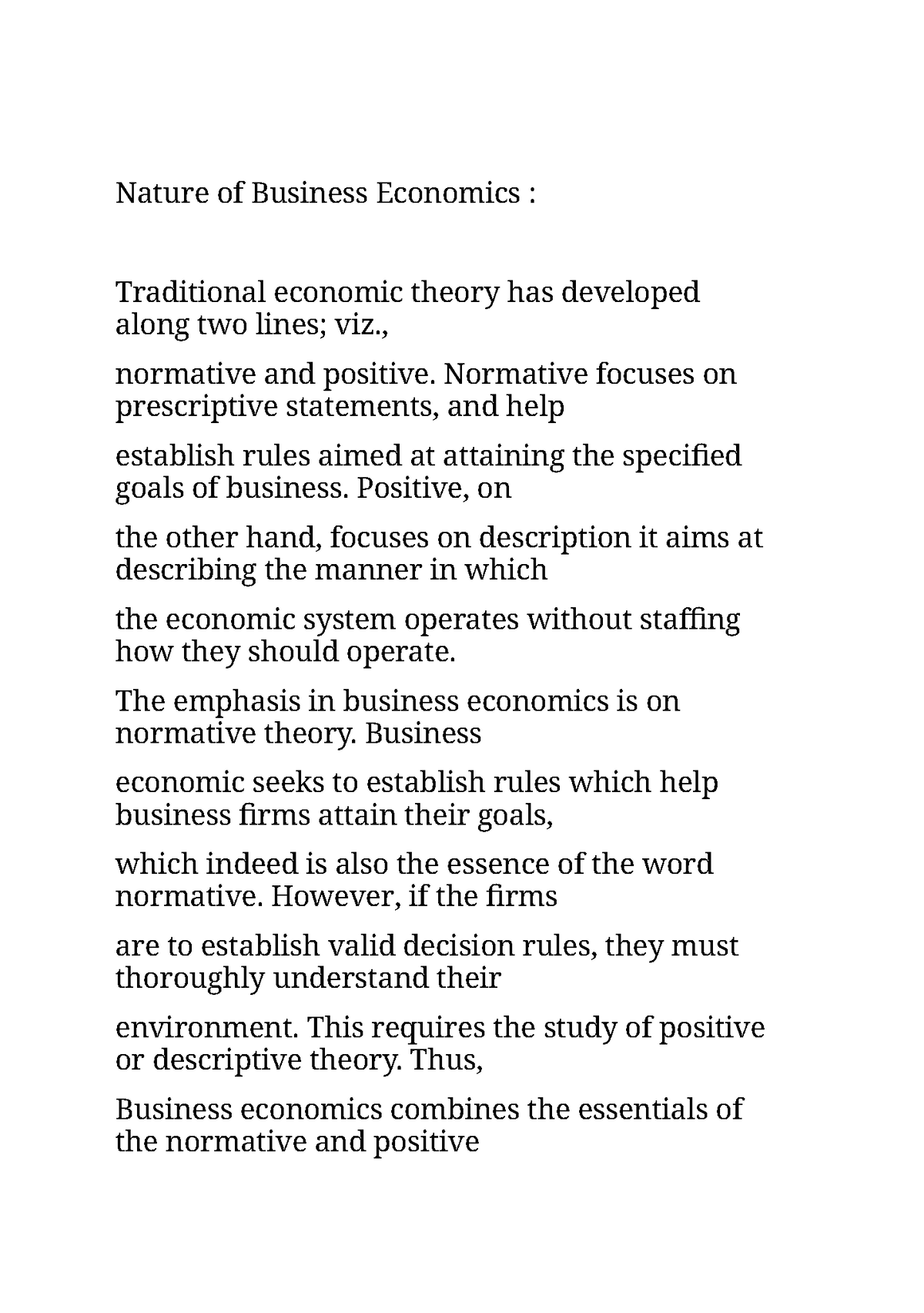 Nature And Scope Of Business Economics - Nature Of Business Economics ...