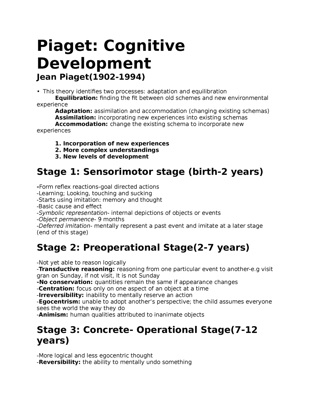 theoretical-approaches-to-human-development-piaget-cognitive