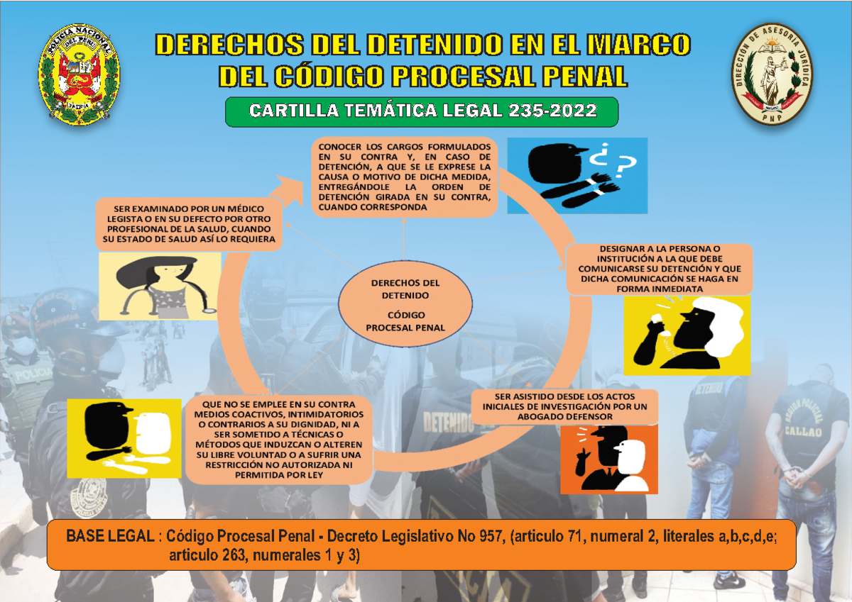 Derechos Detenid Cartilla No 235 - Derecho Penal I - DERECHOS DEL