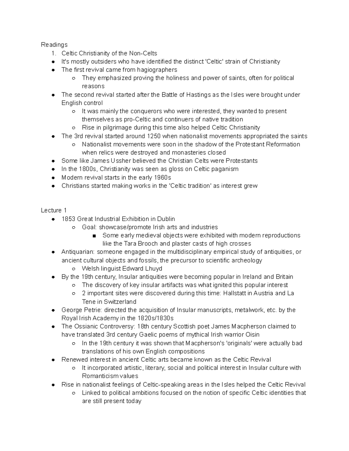 THEO 228 Unit 9 - all Celtic Christianity materials for unit 9 ...