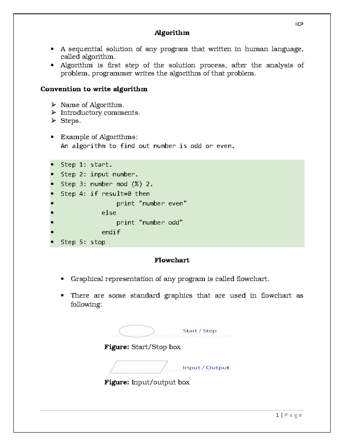 Introduction to Computer - Copy 2 - Algorithm A sequential solution of ...