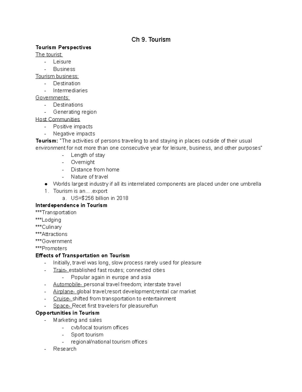 chapter-9-tourism-ch-9-tourism-tourism-perspectives-the-tourist