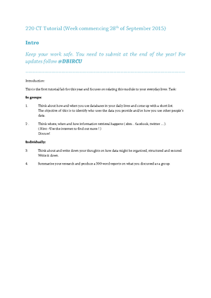 %5b Untitled%5d - tutorial on transaction - 220CT Tutorial Task 1 ...