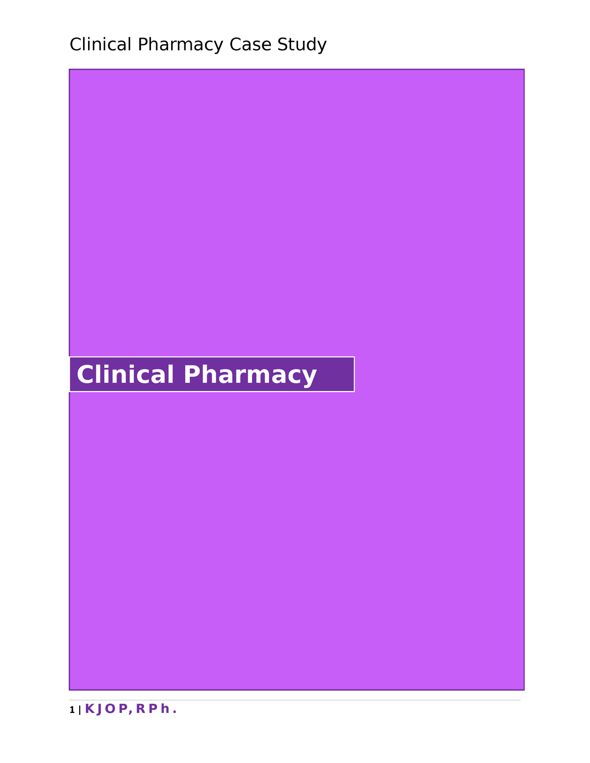 pharmacy case studies with answers pdf