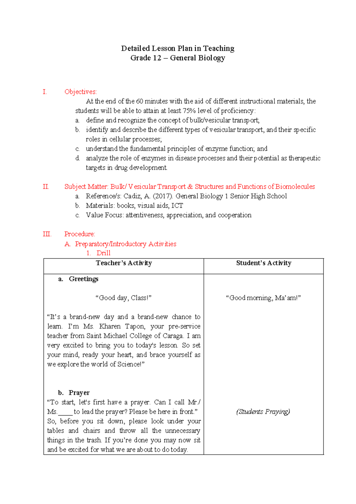 Tailed-Lesson-Plan-in- General Biology - Detailed Lesson Plan in ...