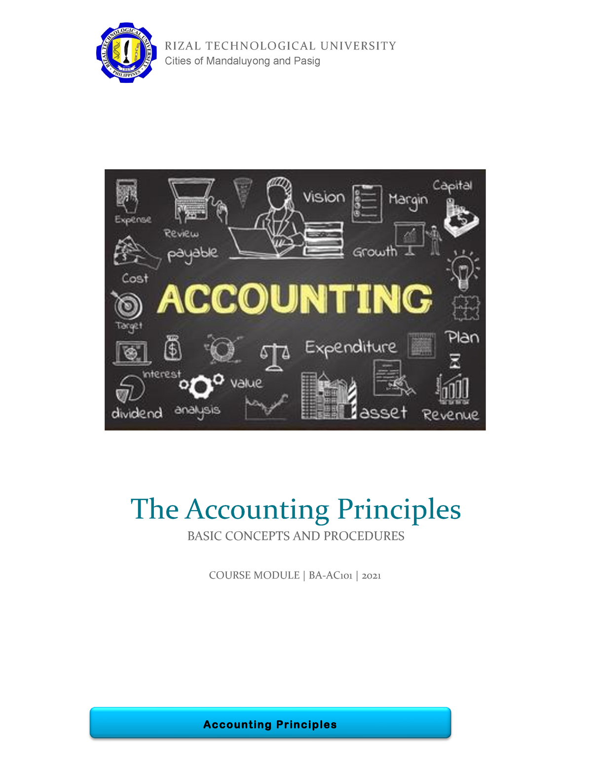 BA AC101 Accounting Principles Module 1 1st Sem - Cities Of Mandaluyong And Pasig The Accounting ...