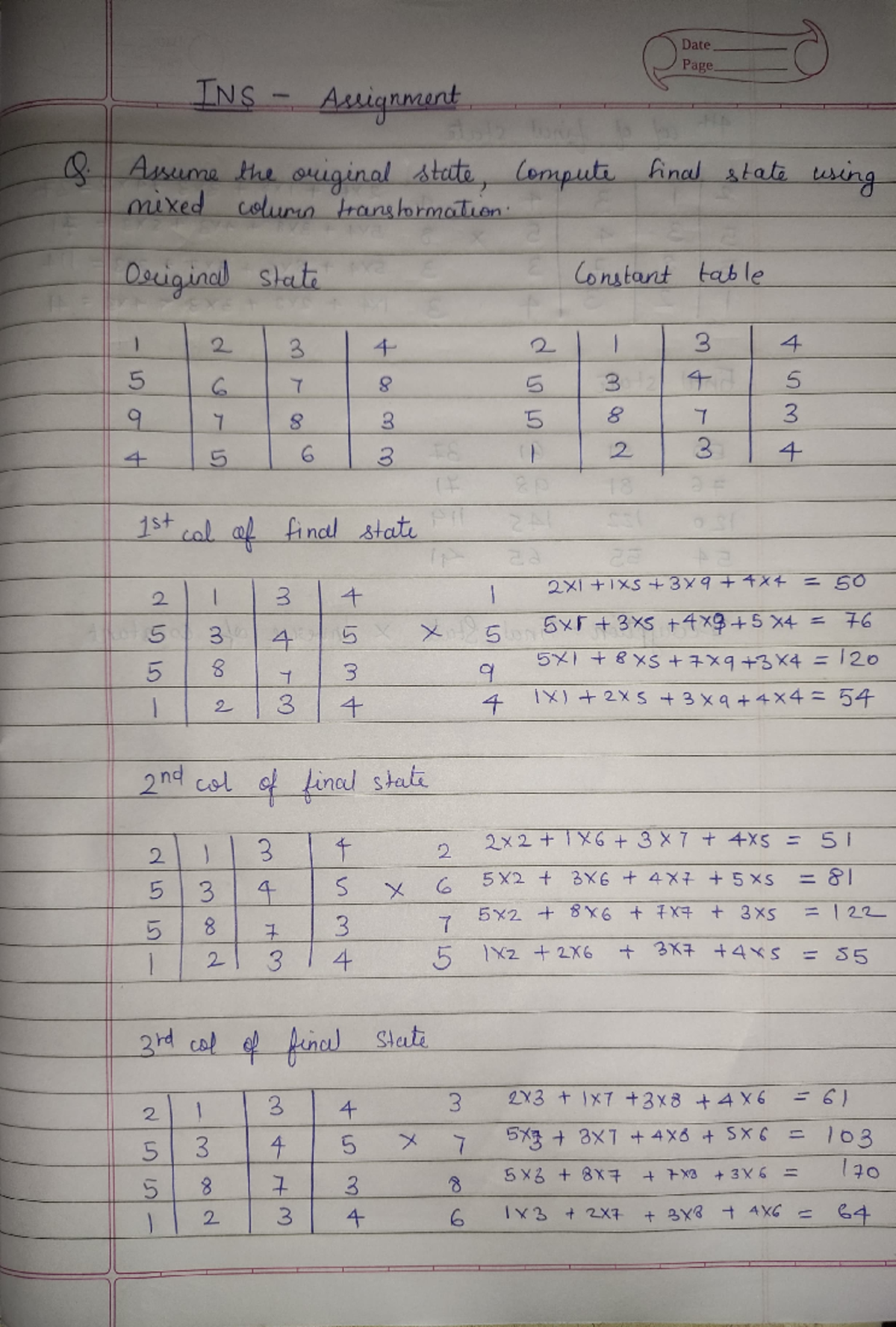 Mix Column - Solving - ####### 246 IY3t 2X 3 5 X + 8X 3X = 53453 ...