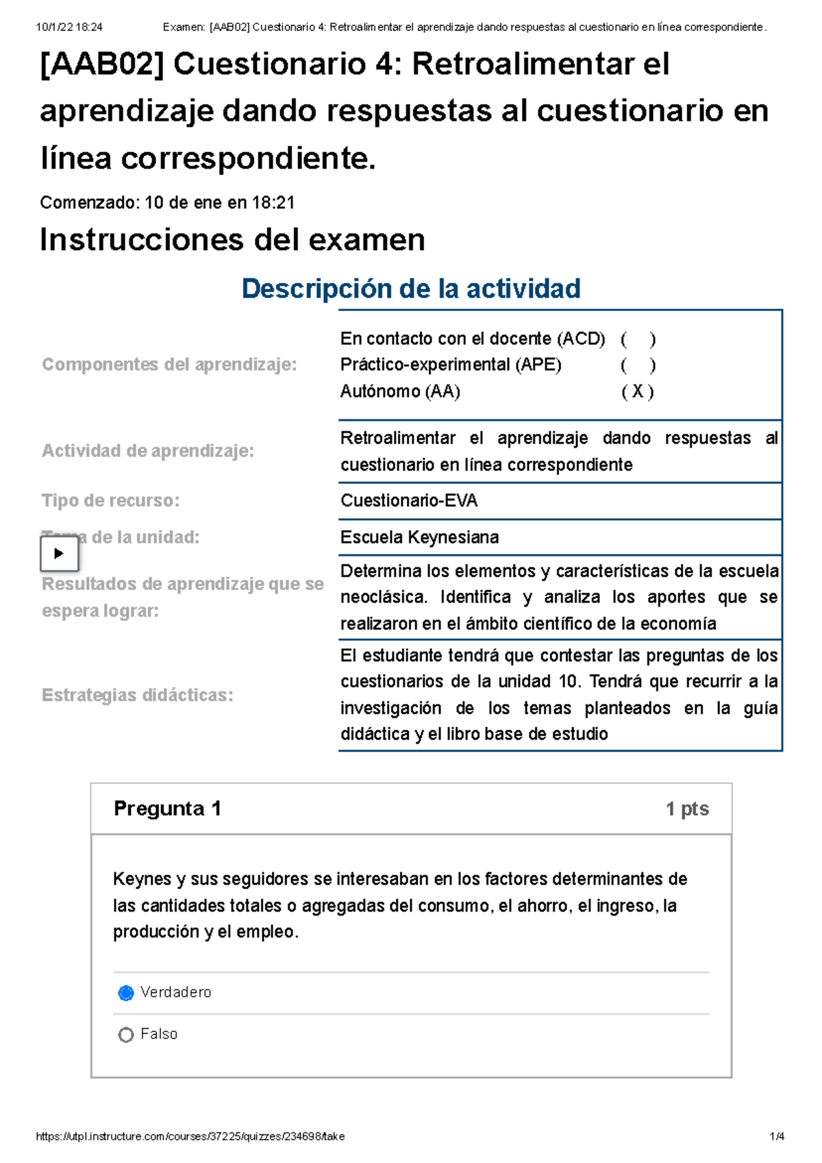 Examen [AAB02] Cuestionario 4 Retroalimentar El Aprendizaje Dando ...