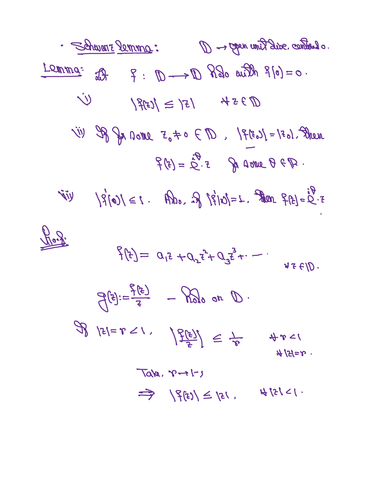 Lecture 2022 03 24 - Complex Analysis - Studocu