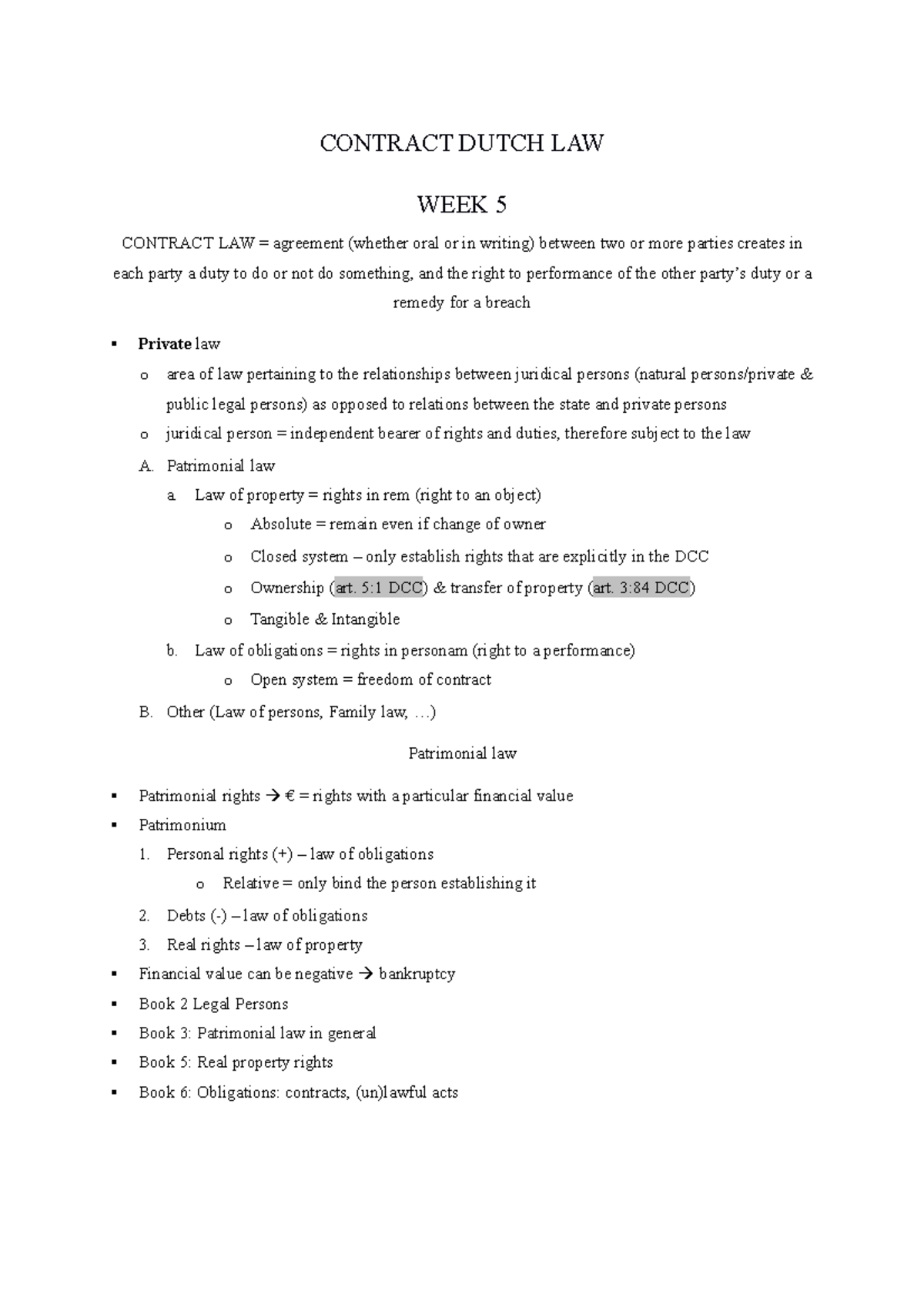 assignment of contract under dutch law