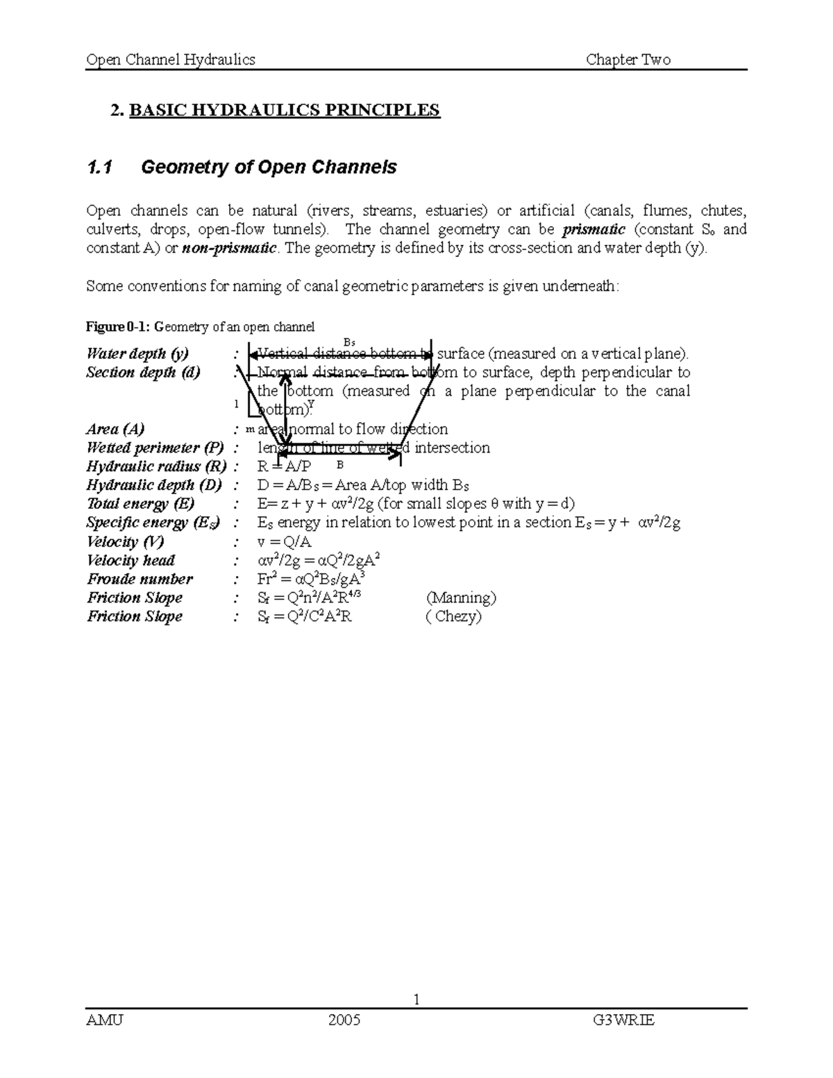 Chapter 2 - Best Materials for Open Channel hydraulics - Hydrology ...