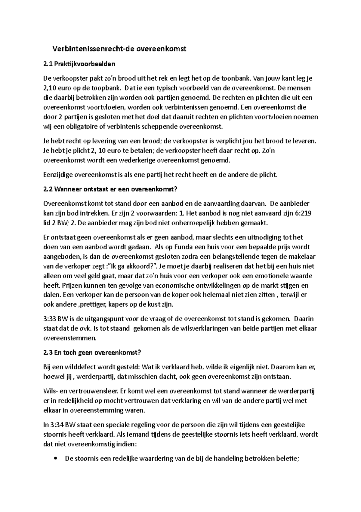 H2 - Samenvatting Hoofdlijnen Nederlands Recht - Overeenkomst 2 ...