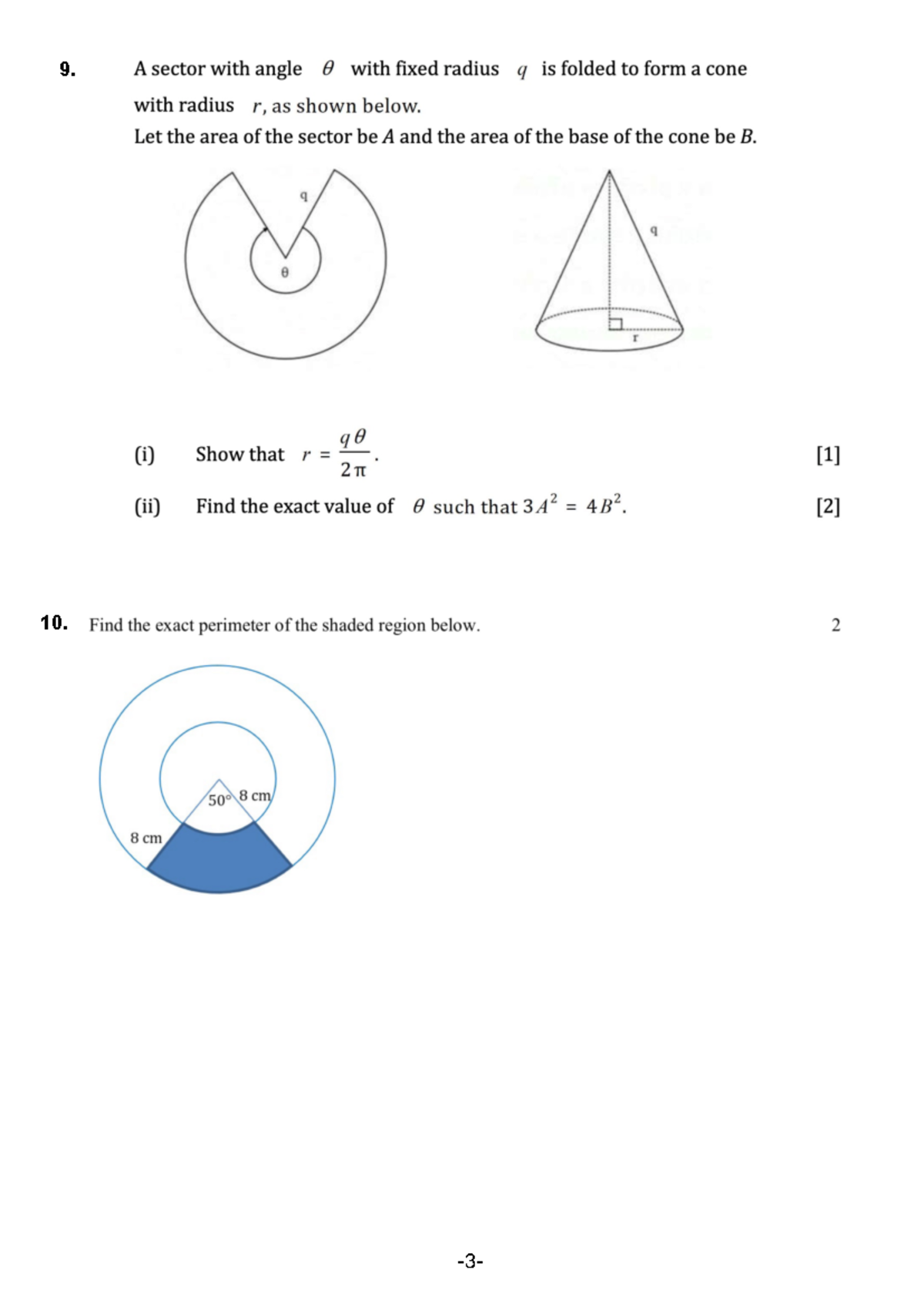 Math Ext 1 Revision Term1 - 9. 10. -3- & - Studocu