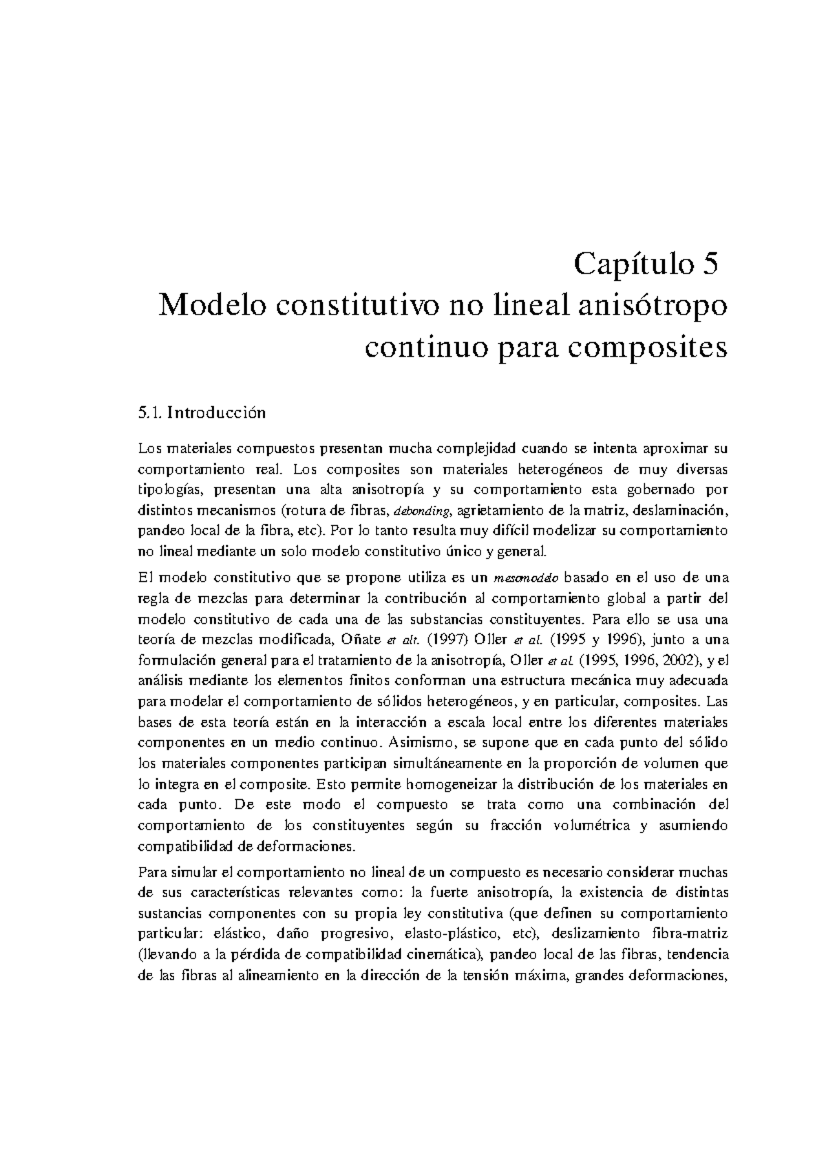 05 Capitulo - Capítulo 5 Modelo Constitutivo No Lineal Anisótropo ...