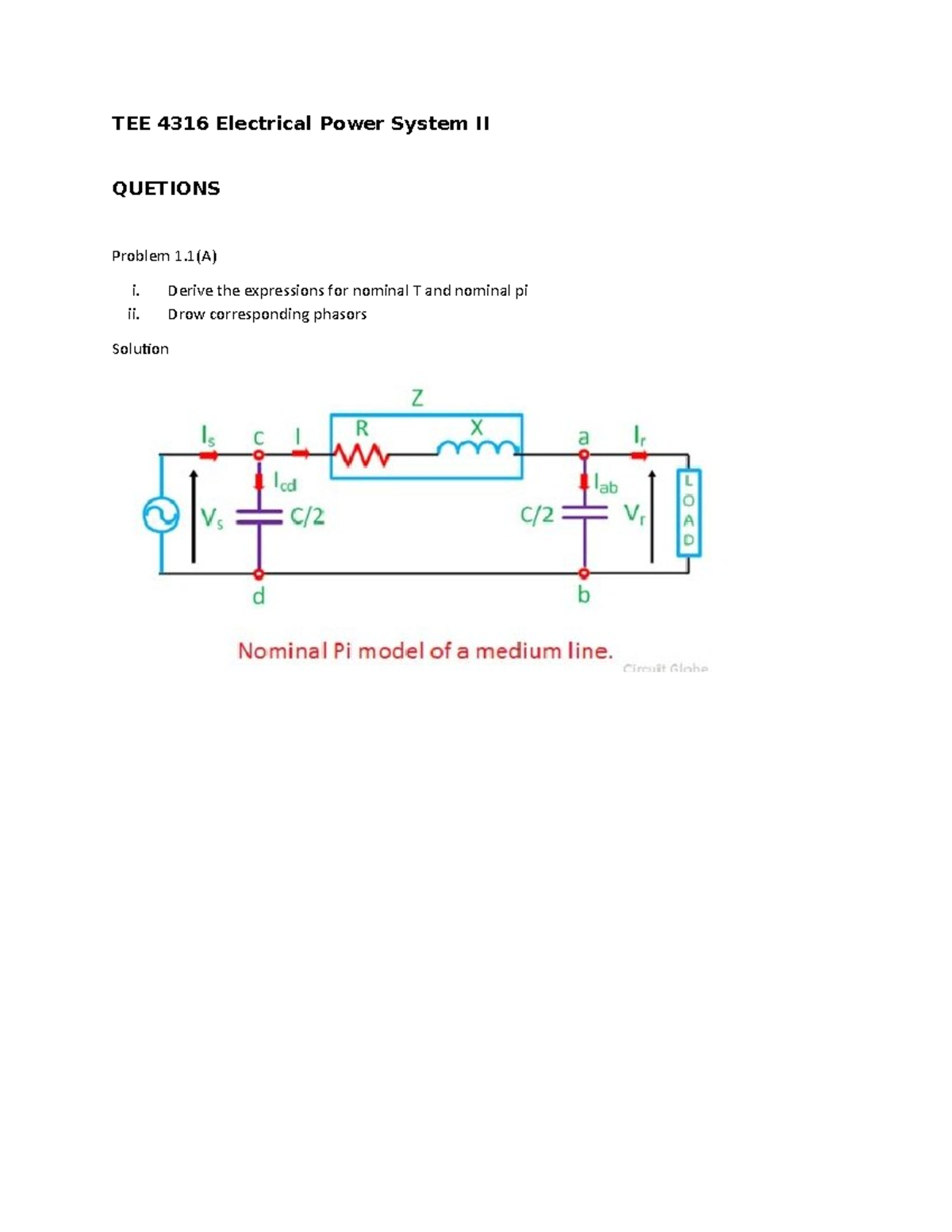 Problem 1 - CONVENIENT FOR ELECTRICAL COURSE STUDENTS - Bachelor of ...