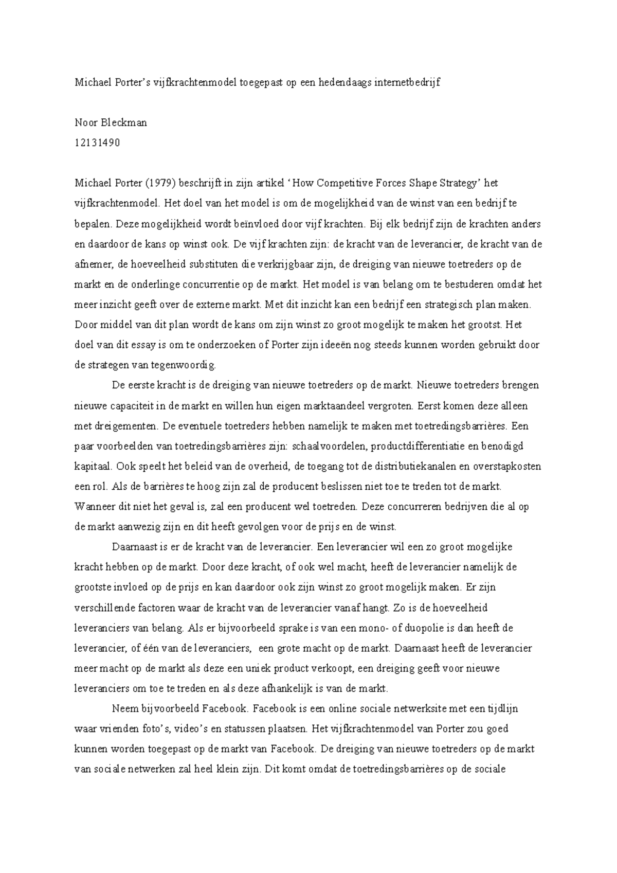 Michael porter essay 04 picture