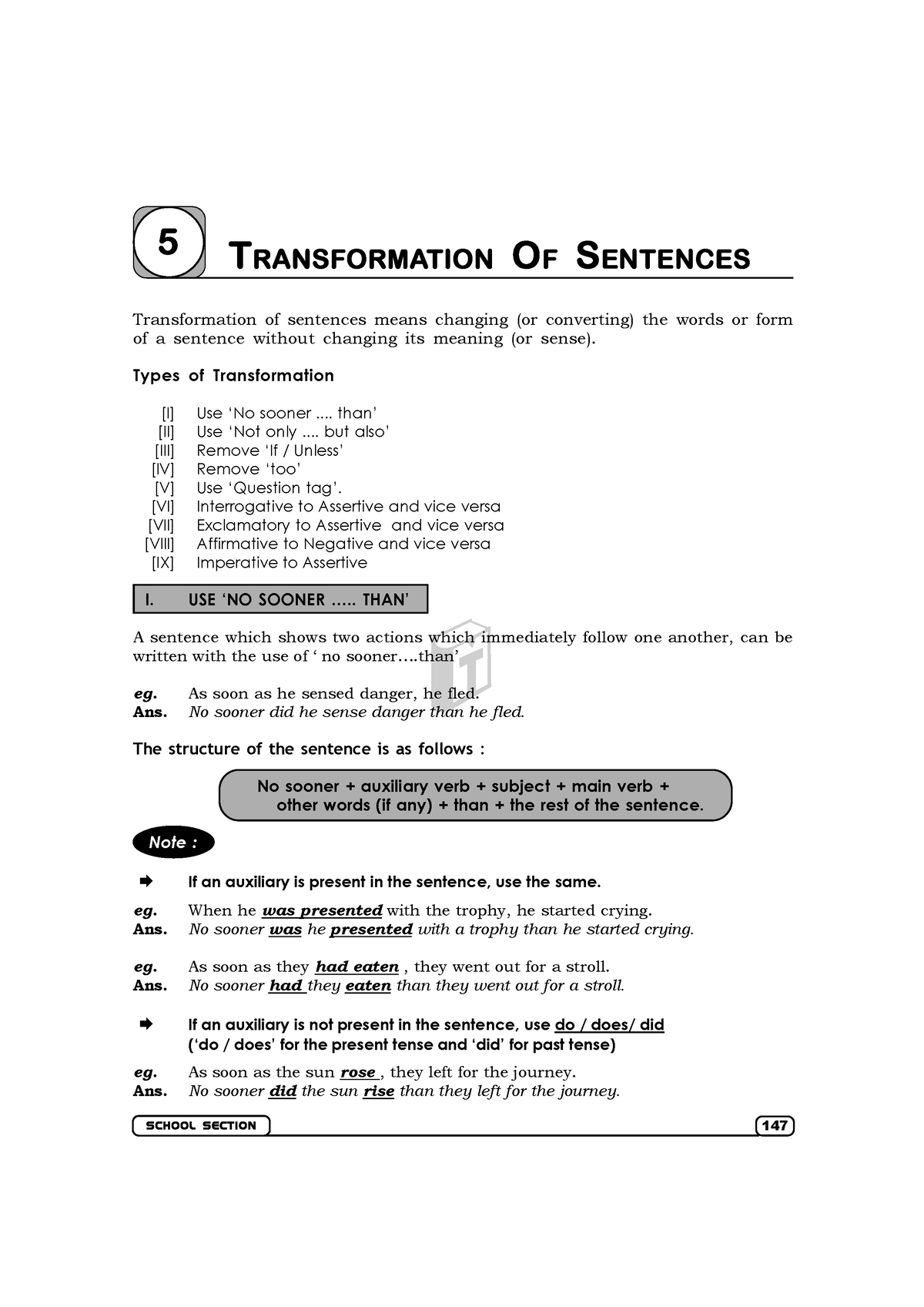 Transformation Of Sentences Transformation Of Sentences 5