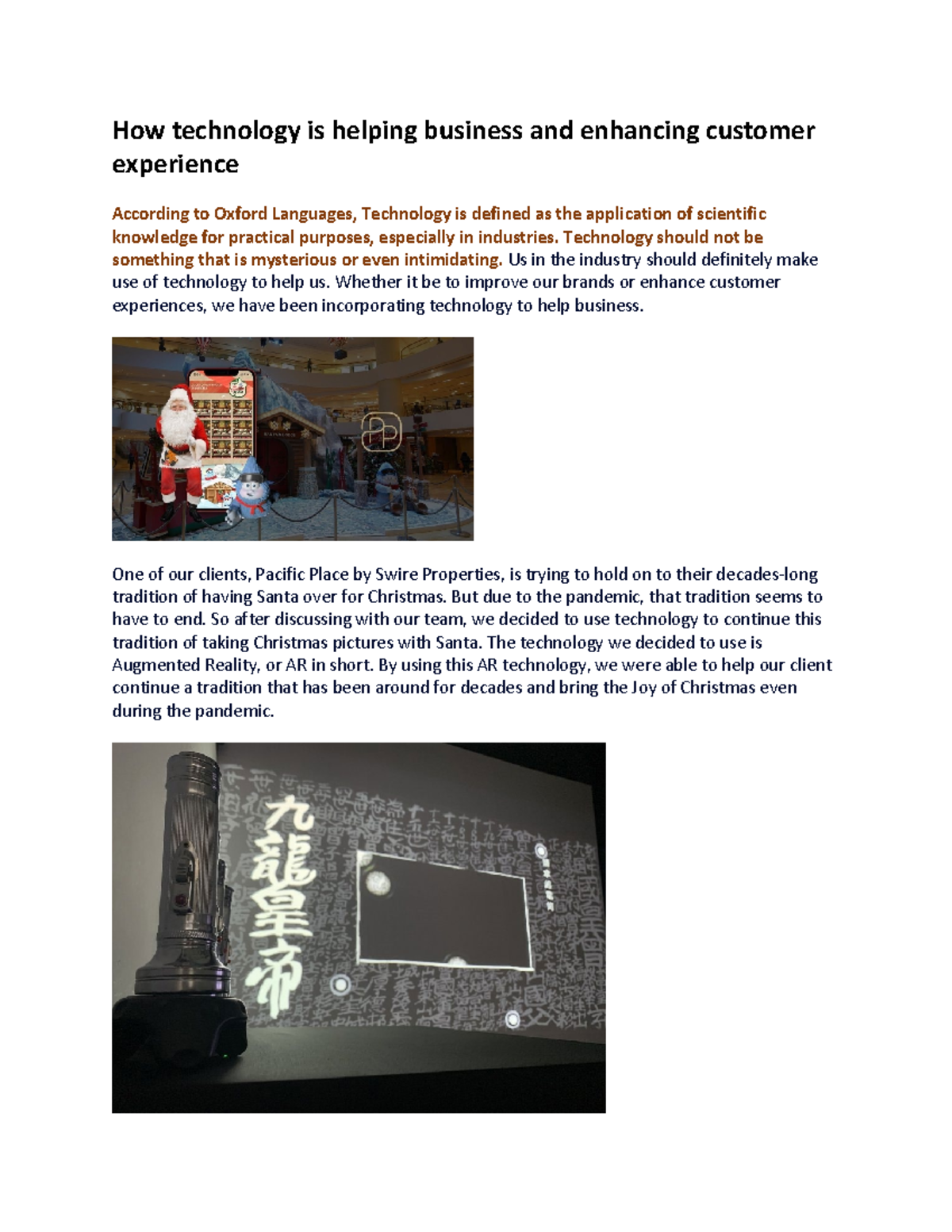 Case Study 3 how technology changes - How technology is helping ...