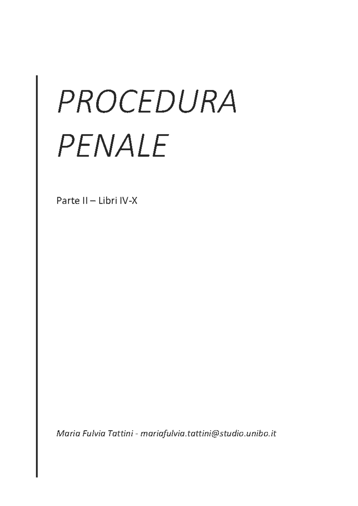 Differenza Tra Codice Penale E Codice Procedura Penale
