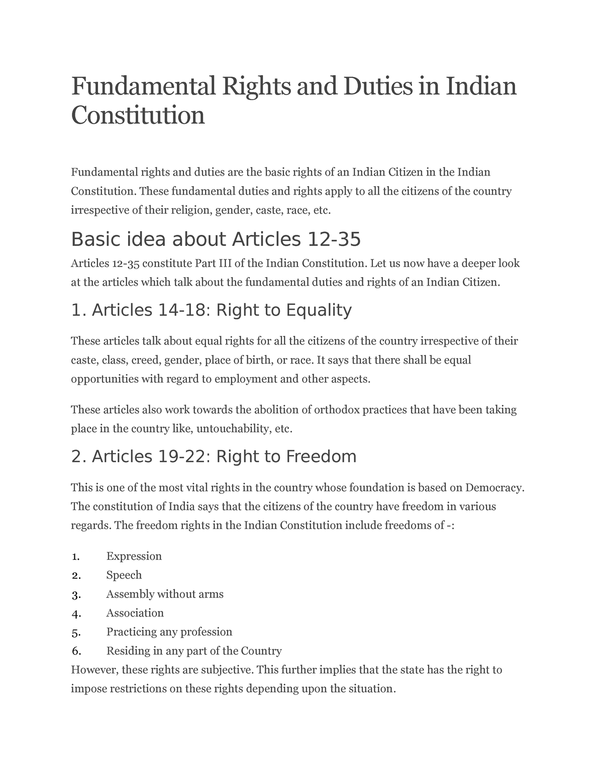 fundamental-rights-and-duties-in-indian-constitution-fundamental