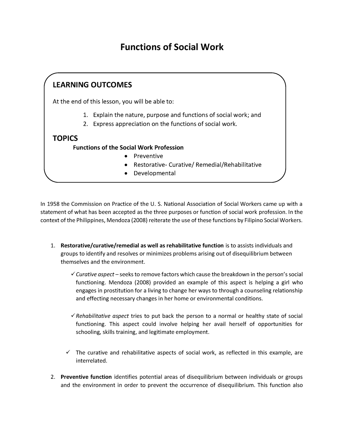 vi-functions-of-social-work-functions-of-social-work-in-1958-the