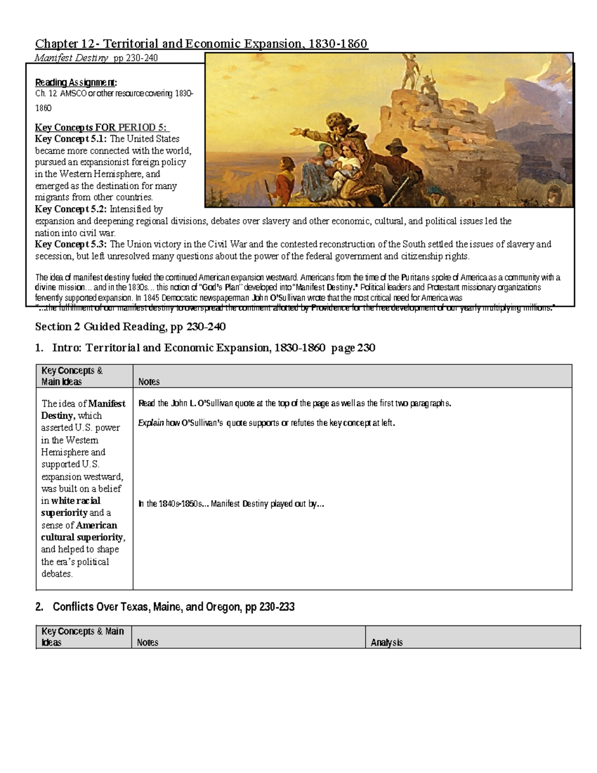 Chapter+12+Reading+Guide - Chapter 12- Territorial and Economic ...