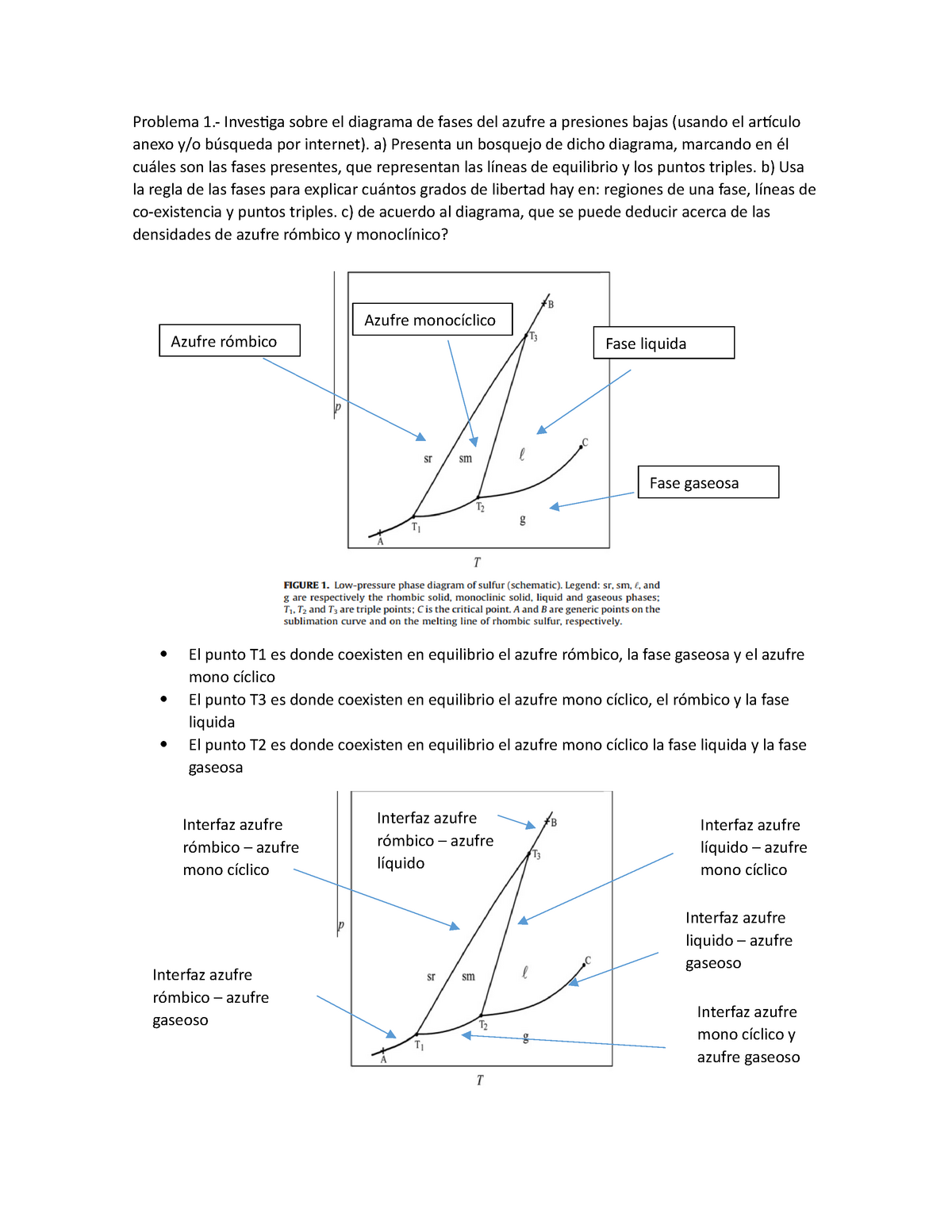 Equilibrio De Fases Problema Investiga Sobre El Diagrama De Fases