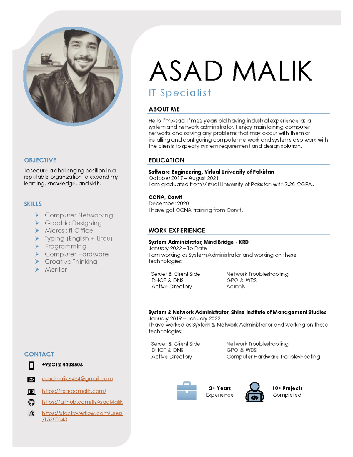 Asad - Lecture notes fasd - ASAD MALIK I T S p e c i a l i s t ABOUT ME ...