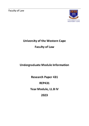2023+Research+Paper+Module+Information - Faculty of Law University of ...