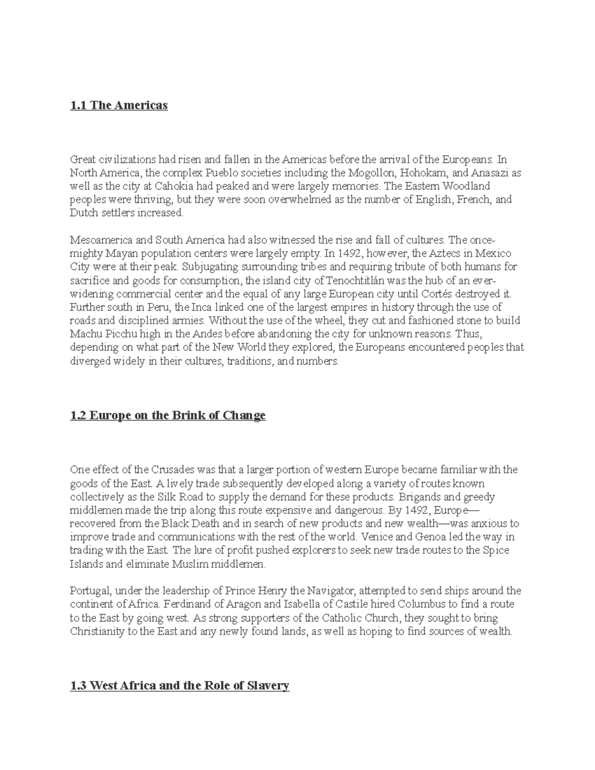 us-history-chapter-1-summary-1-the-americas-great-civilizations-had