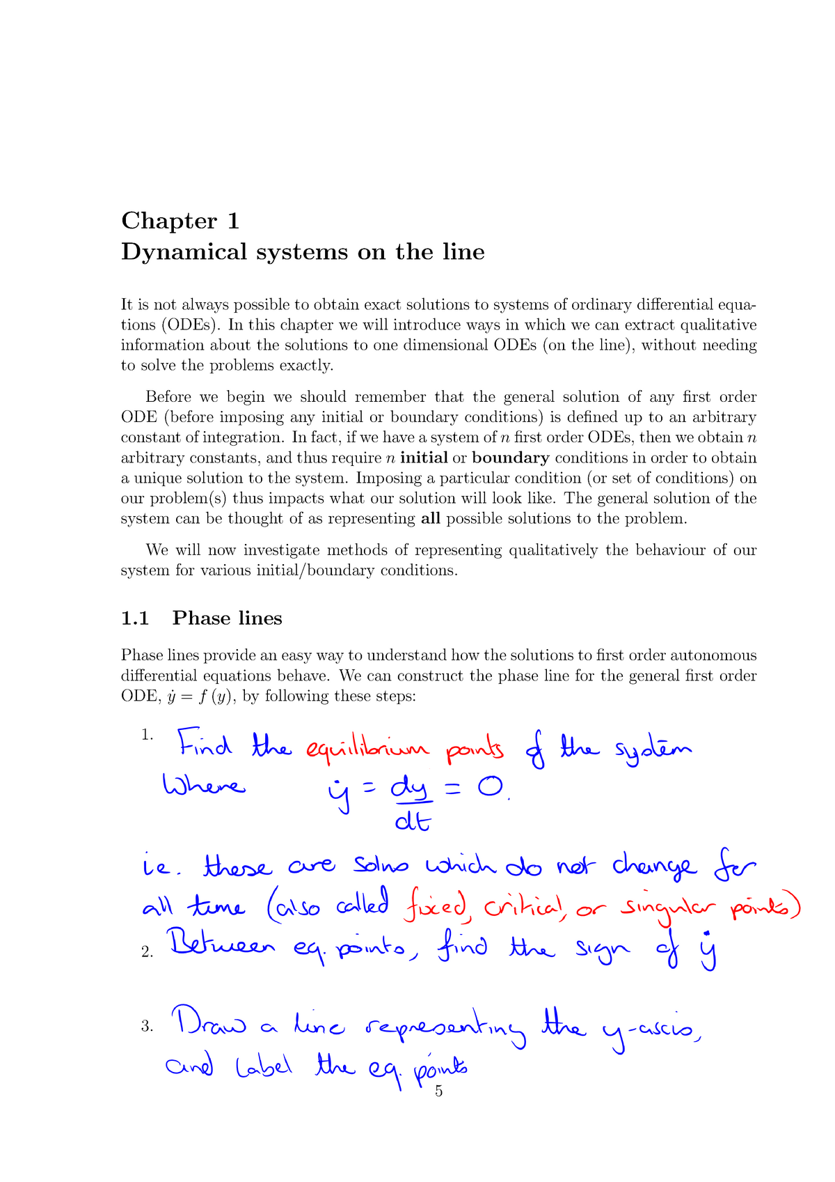 2de Chapter 1 Dynamical Systems On The Line Chapter Dynamical Systems On The Studocu