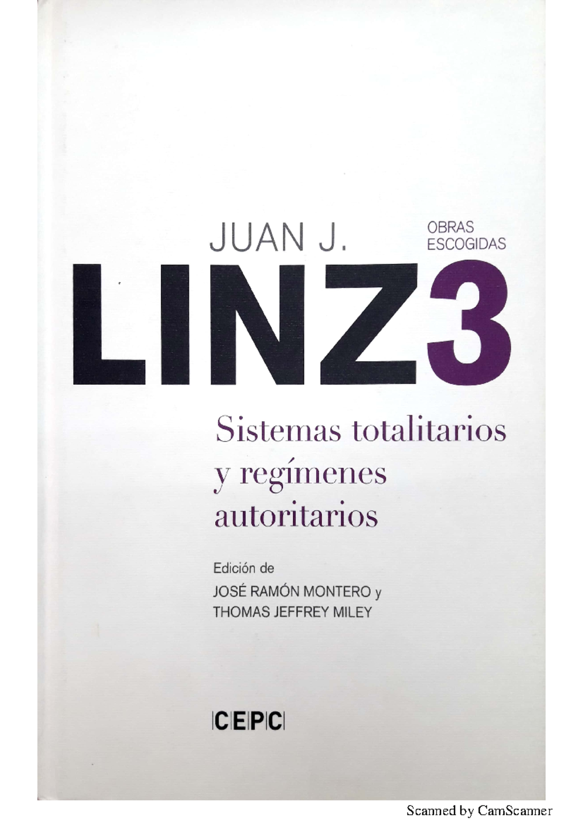 LINZ - Una teoría del régimen autoritarioel caso de España - Ciencia ...