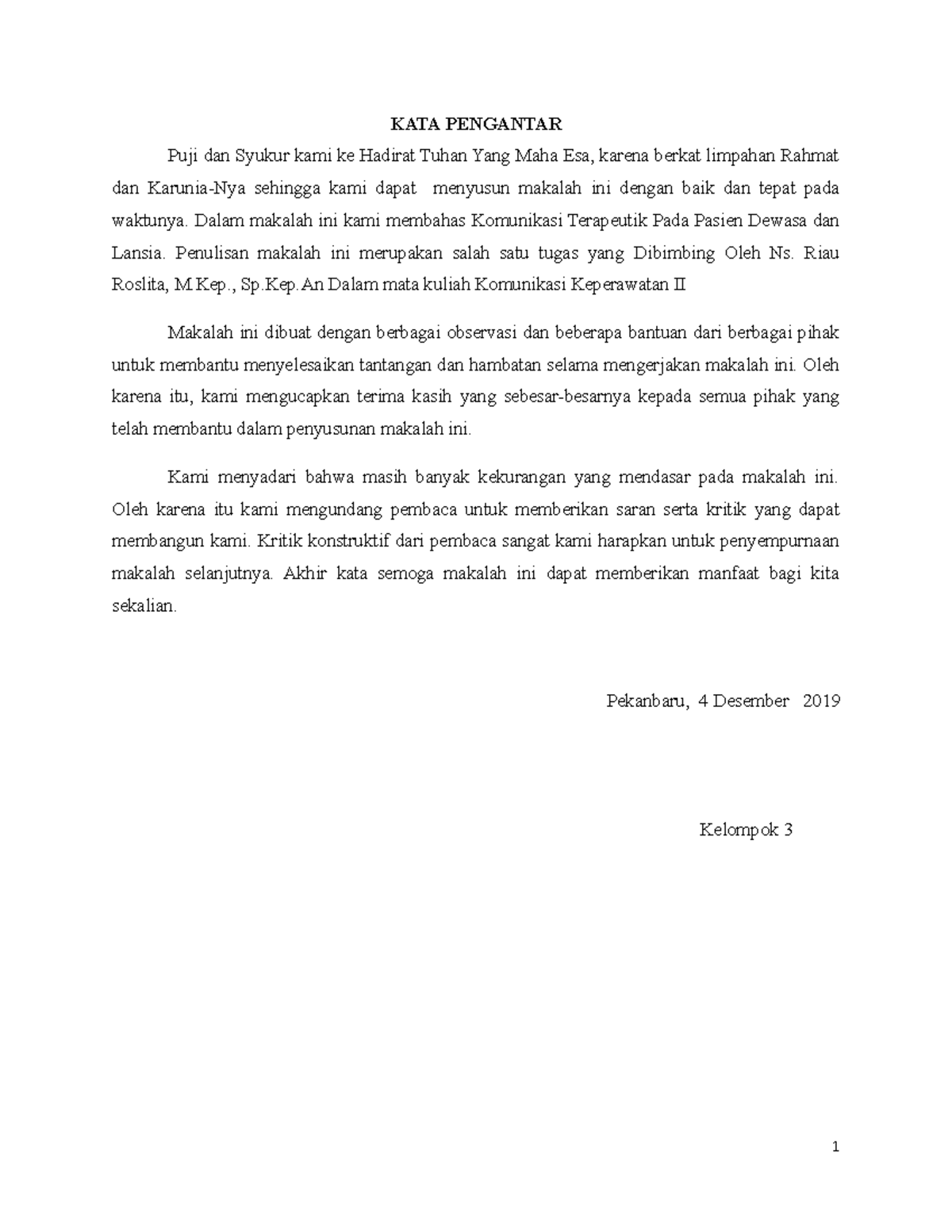 Kata pengantar - SfavC - KATA PENGANTAR Puji dan Syukur kami ke Hadirat