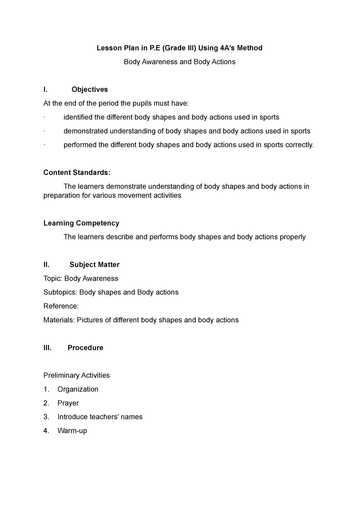 4a-s-lesson-plan-sample-lesson-plan-in-p-grade-iii-using-4a-s