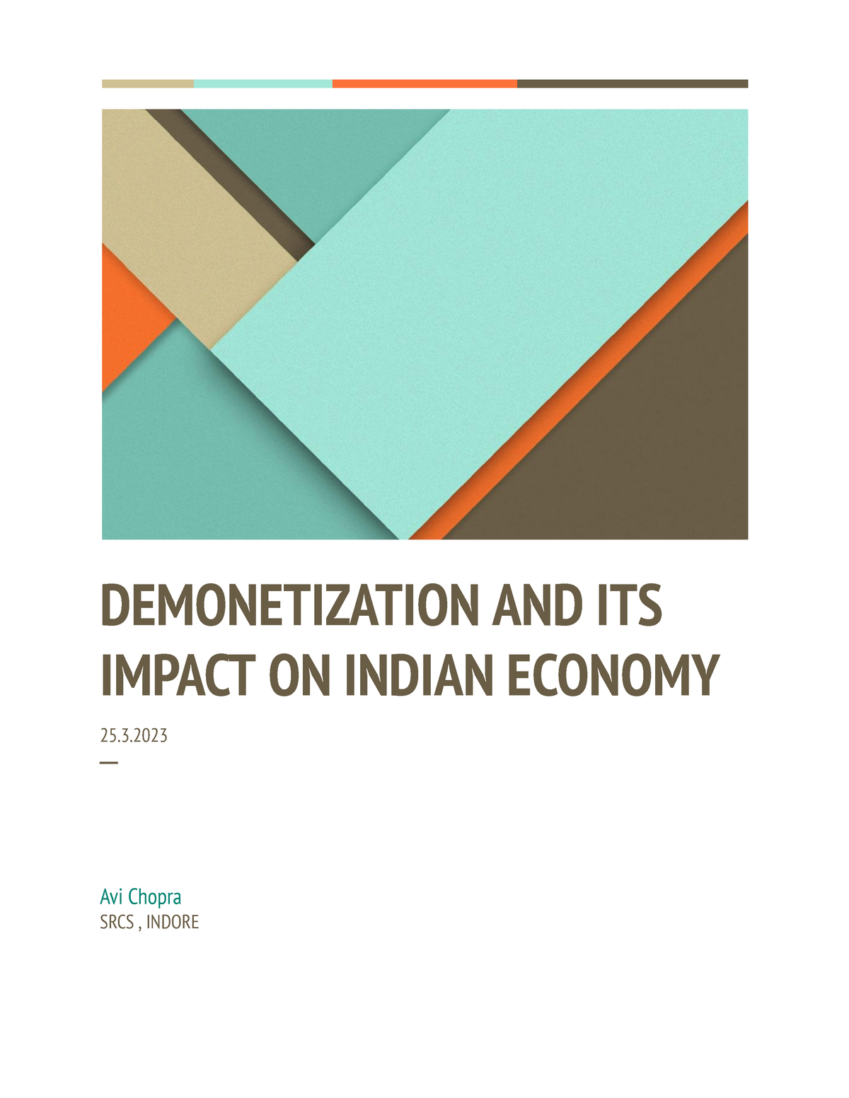 economics-project-demonetization-and-its-impact-on-indian-economy