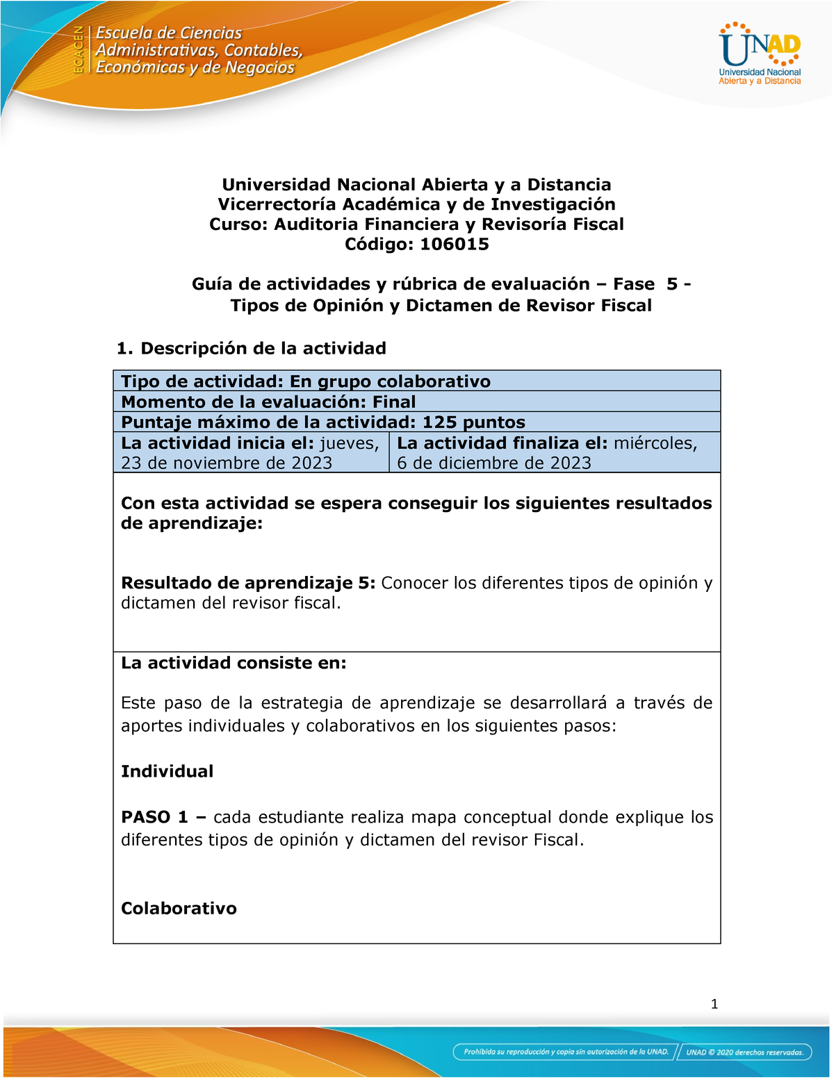 Guia De Actividades - Universidad Nacional Abierta Y A Distancia ...