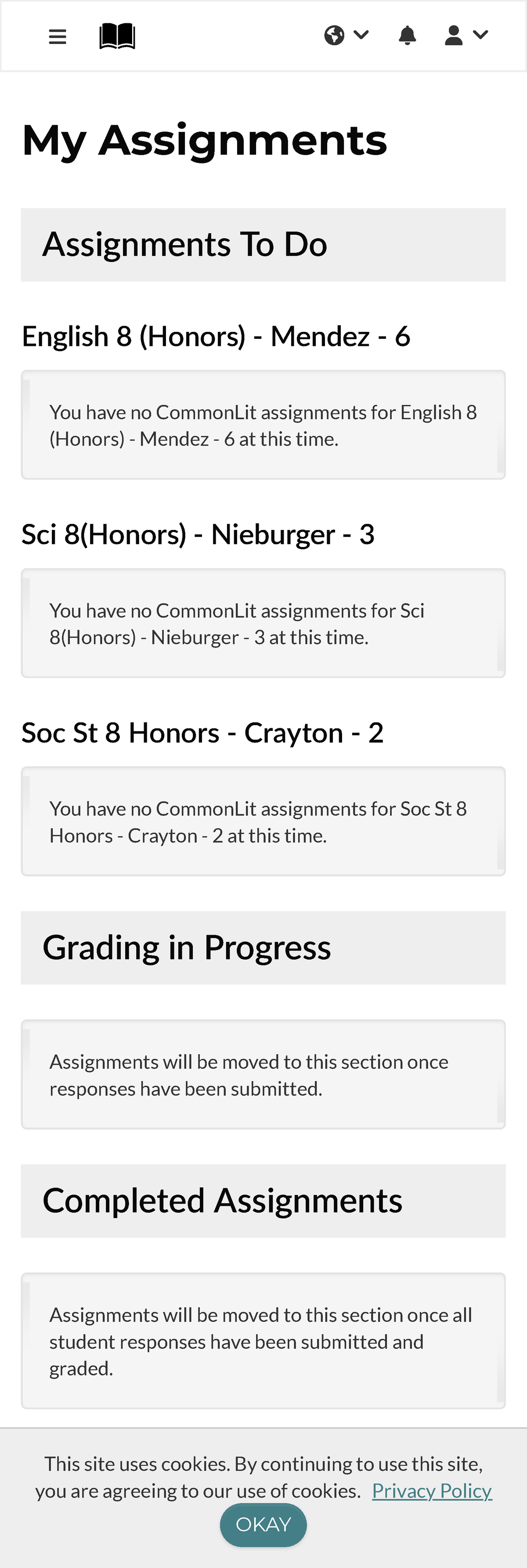 My Assignments there was a lot of work My Assignments Assignments
