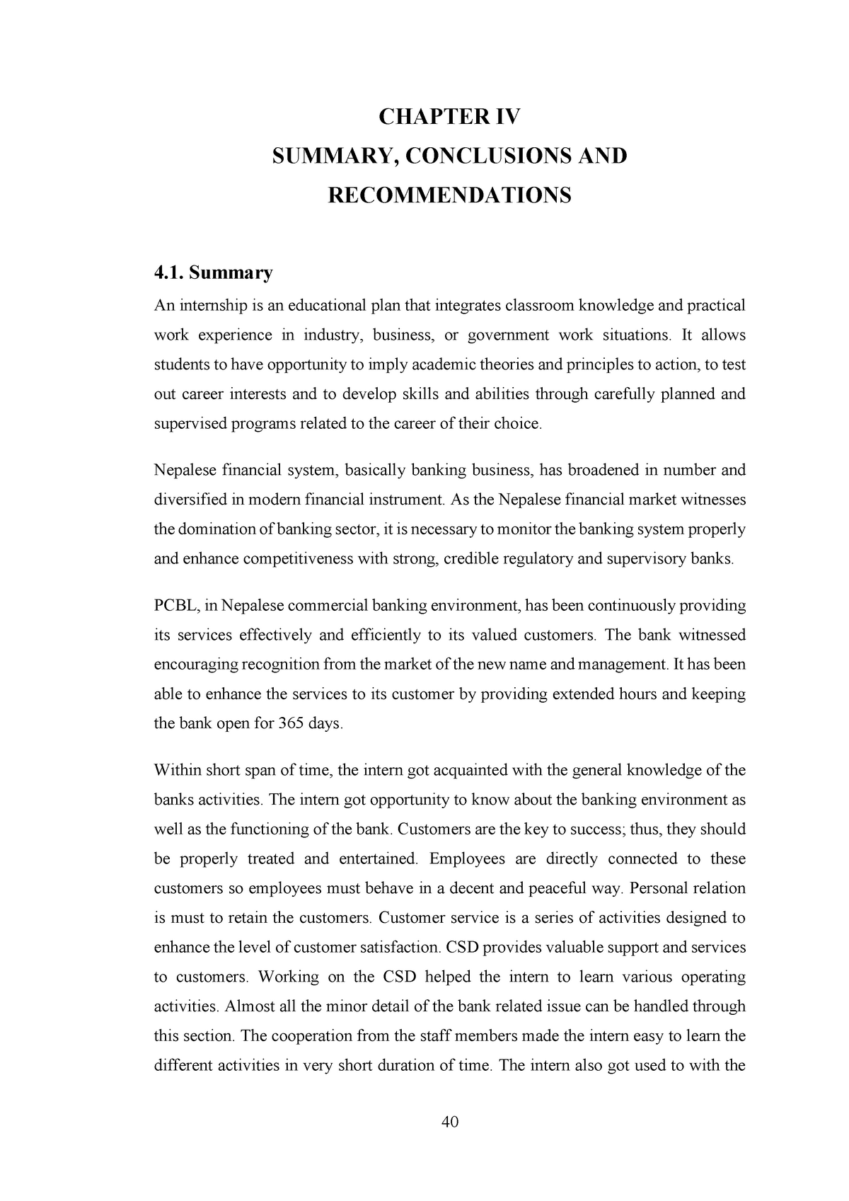 conclusions and recommendations chapter dissertation